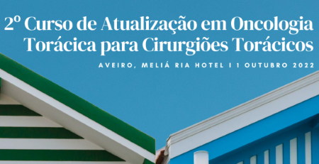 Marque na agenda: 2.º Curso de Atualização em Oncologia Torácica para Cirurgiões Torácicos