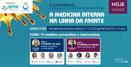 Conferência virtual da SPMI aborda o papel da Medicina Interna na linha da frente da COVID-19