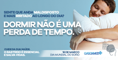Dia Mundial do Sono: Gasoxmed e Clínica Teresa Rebelo Pinto juntam-se em campanha de sensibilização